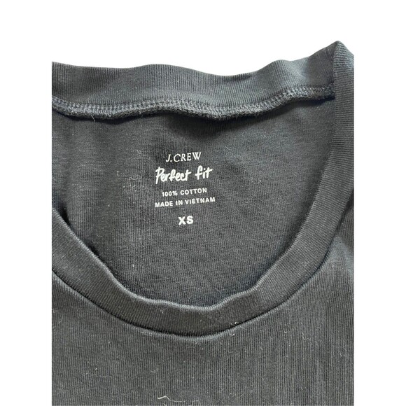 J Crew 3 Shirt XS Bundle The Perfect Tee And 2 Tanks Black Floral Green - Picture 12 of 12